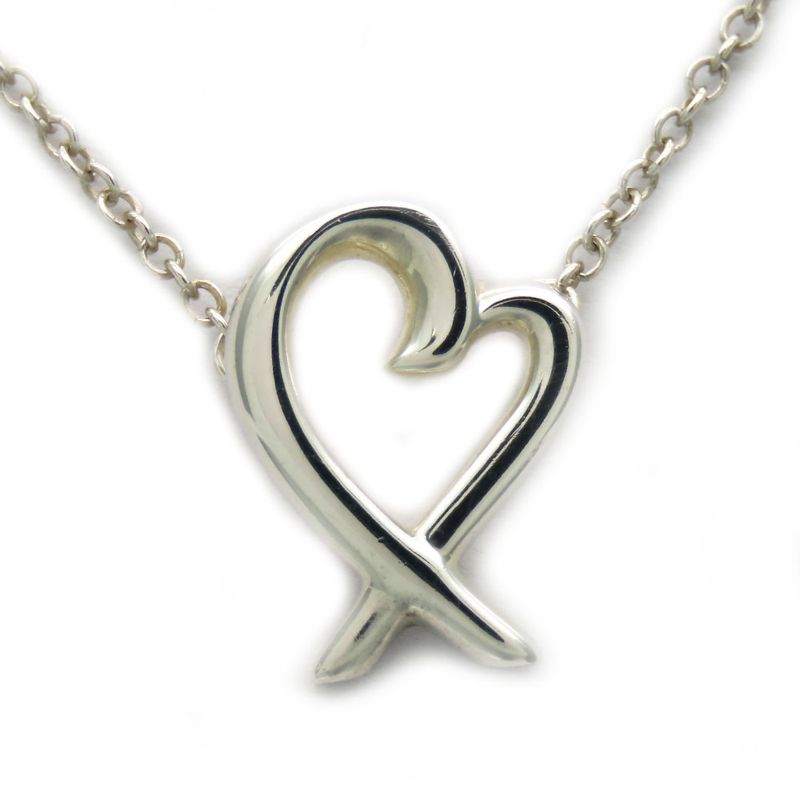 Tiffany & Co Necklace Mini Loving Heart 925 Silver Approx 1.5g Silver Paloma