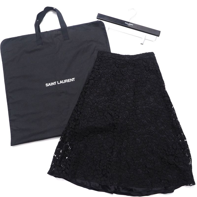 Saint Laurent Paris Skirt Size F34 All Lace Made In Italy 20240913 Ra1121