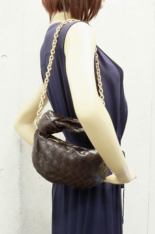 Bottega Veneta Handbag Chain Shoulder Bag Intrecciato Mini Jodie Calf Fondante