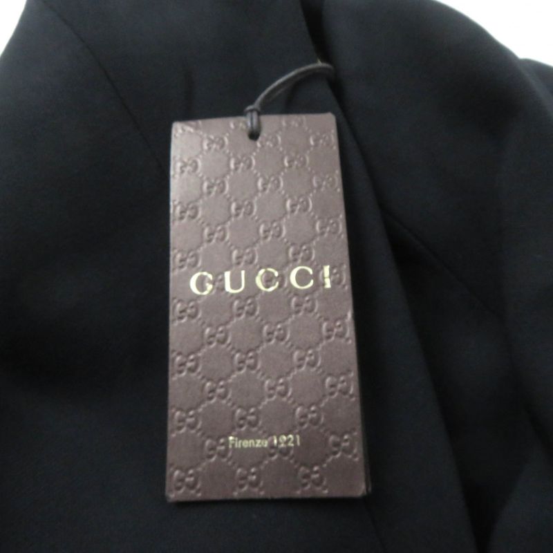 Gucci 292855 Center Press Flared Pants With Interlocking Ghardware Black 38