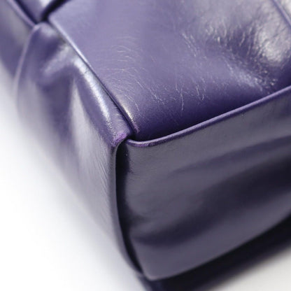 Bottega Veneta Shoulder Bag Candy Cassette Purple Leather Intrecciato — view 7