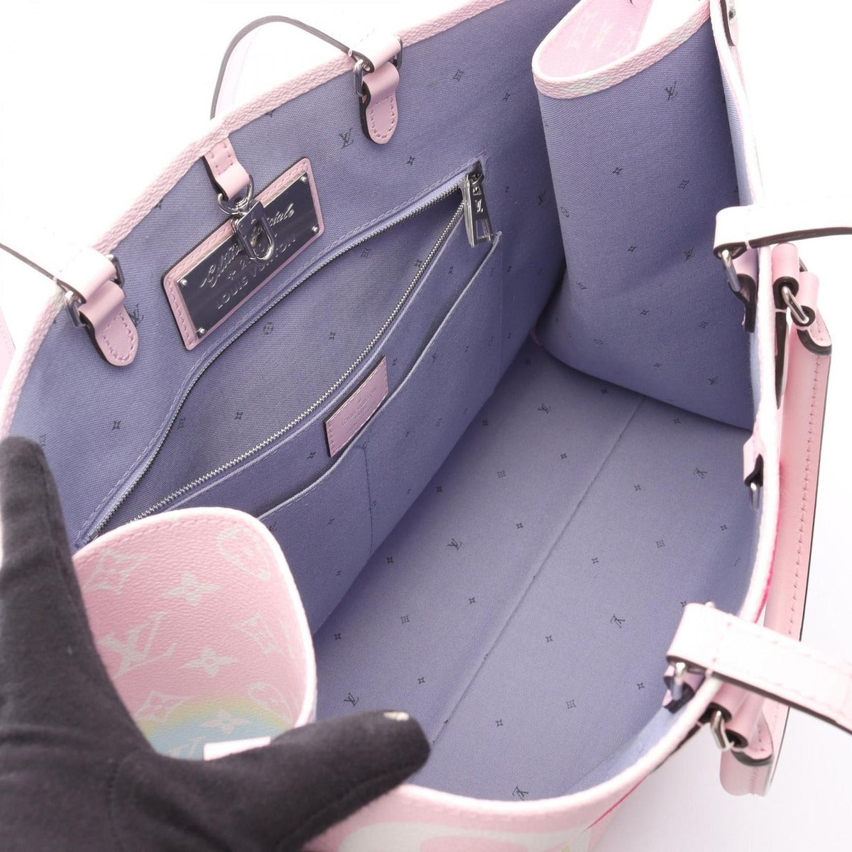 Louis Vuitton Shoulder Bag On The Go GM Canvas Leather — view 3