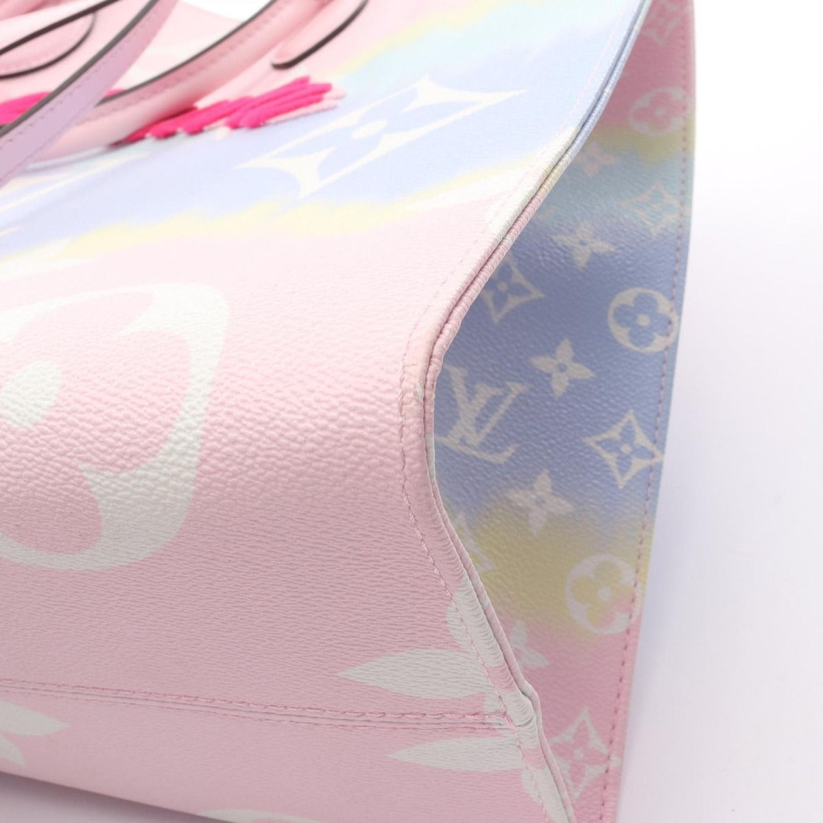 Louis Vuitton Shoulder Bag On The Go GM Canvas Leather — view 9