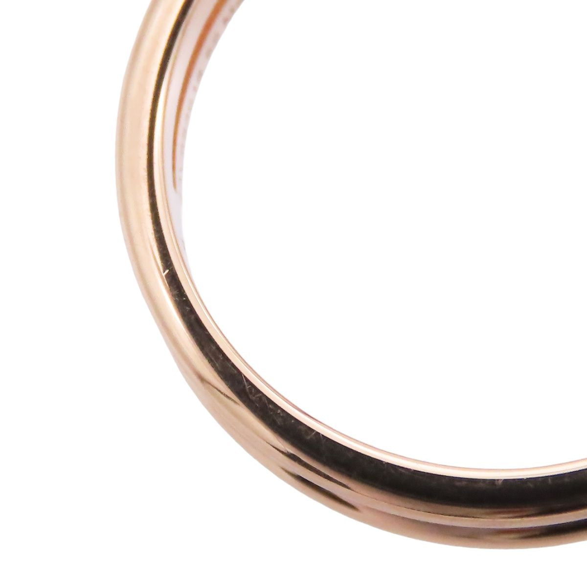 Hermes Ariane Pink Gold 18k Wedding 52 Ring — view 6