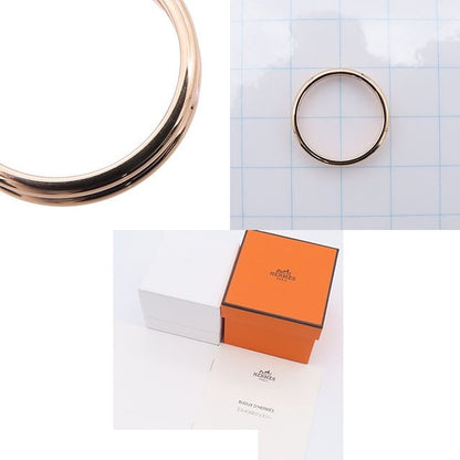 Hermes Ariane Pink Gold 18k Wedding 52 Ring — view 8