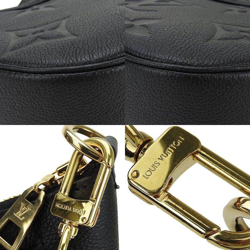 Louis Vuitton Bagatelle NM M46002 Monogram Empreinte Black Noir Black Crossbody