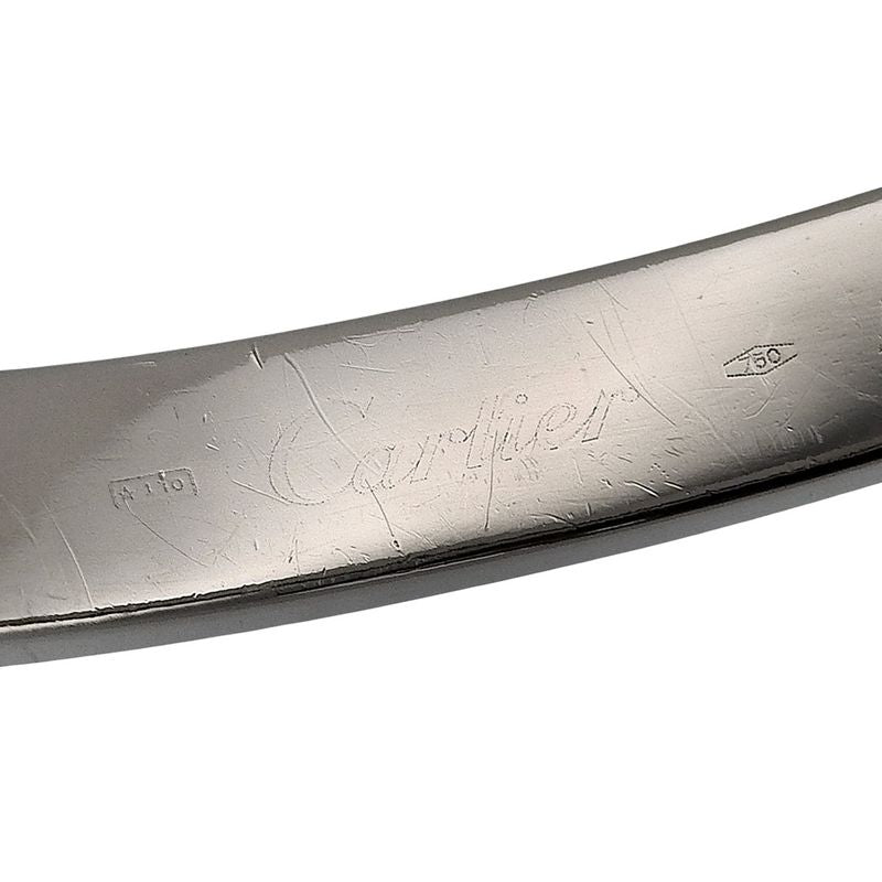 Cartier Love Bracelet Old Shape 18kwhite Gold Ladies 32.7g Bracelet
