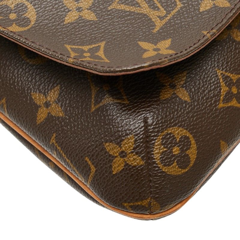 Louis Vuitton Monogram Musette Salsa Short M51258 Brown PVC Leather Women Louis