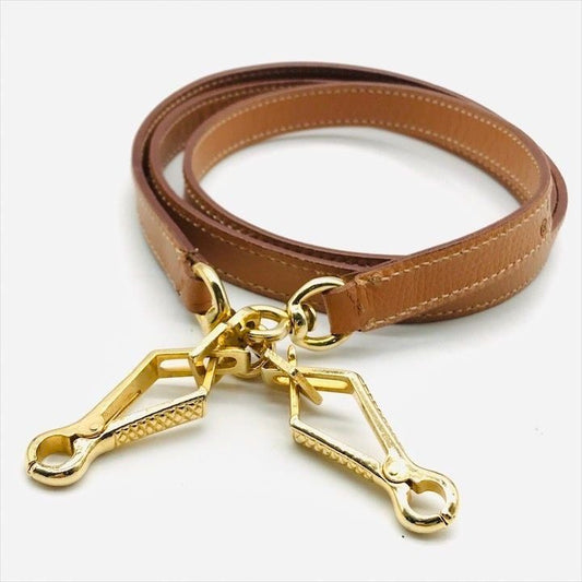 Hermes Kelly Bolide Shoulder Strap Brown Gold
