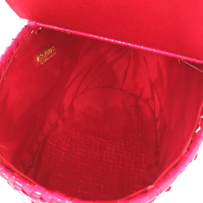 Fendi Croc Straw Bag Basket Bag Straw Pink 2524 Fendi