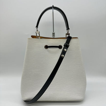 Louis Vuitton M53371 Neonoe Shoulder Bag Handbag 2way Black White Epi Women Men
