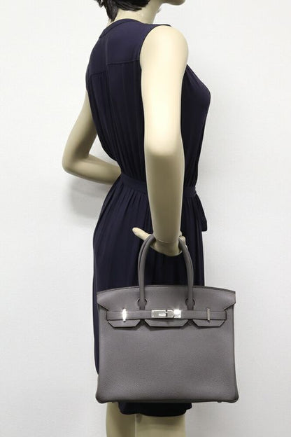 Hermes Handbag Birkin 30 Togo Ethan Silver Hardware