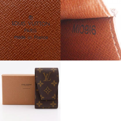 Louis Vuitton Etui Cigarette Case M63024 Monogram Canvas Brown Mi0916 Unisex