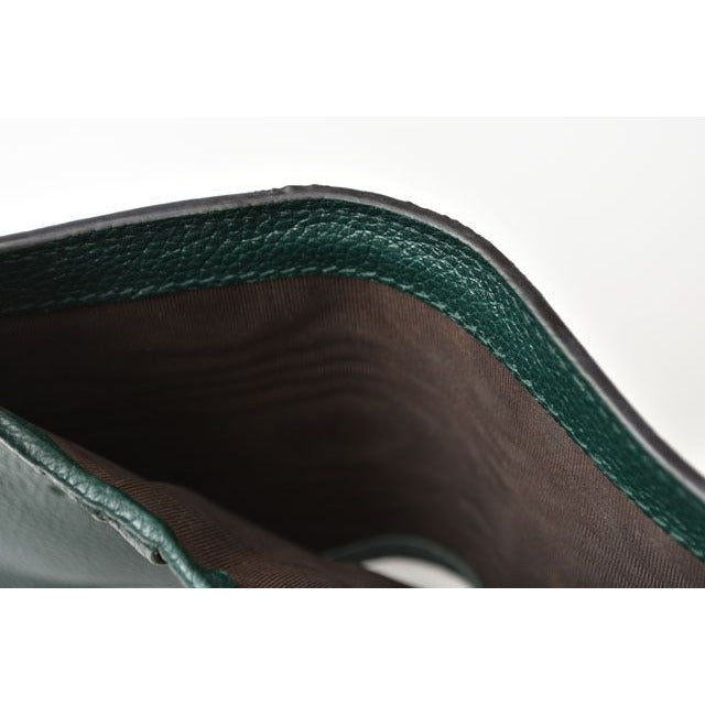 Gucci Mini Wallet Fold Zumi Chain in Dark Green — view 6