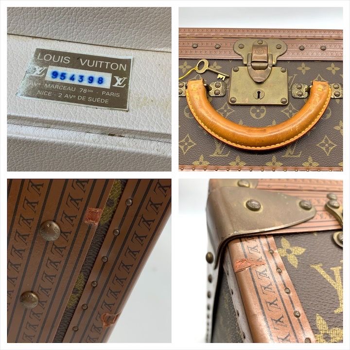 Louis Vuitton Monogram Alzer 65 Vintage Trunk Case 