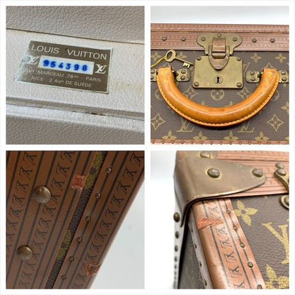 Louis Vuitton Monogram Alzer 65 Vintage Trunk Case 