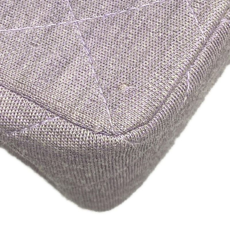 Chanel Shoulder Bag Single Flap Matelasse Light Purple Chain Shoulder/silver