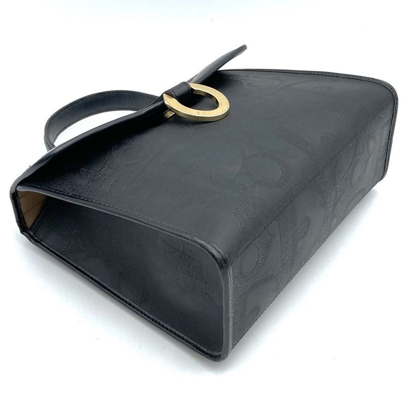 Dior Christian Dior Handbag Black PVC Trotter Total Ladies Fashion Branded High