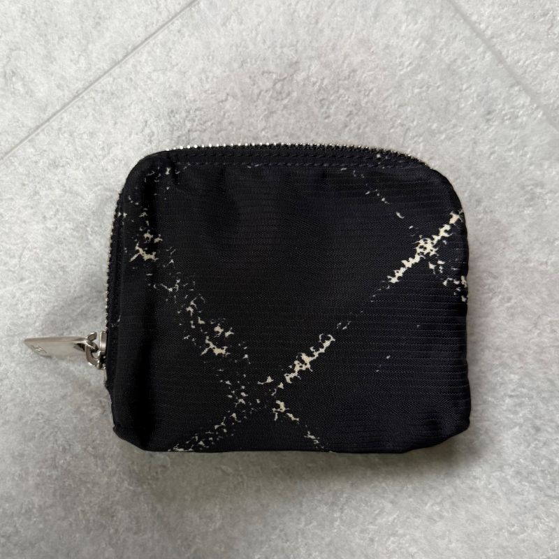 Chanel Old Travel Line Coin Case Mini Pouch Wallet Coco Mark Logo Black Nylon
