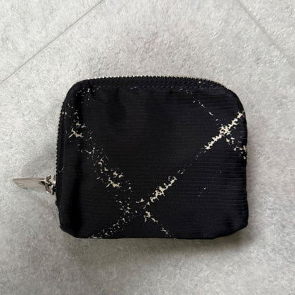 Chanel Old Travel Line Coin Case Mini Pouch Wallet Coco Mark Logo Black Nylon