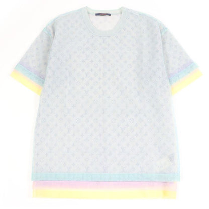 Louis Vuitton 20SS Monogram Tulle Layered Short-sleeved T-shirt Cut And Sewn