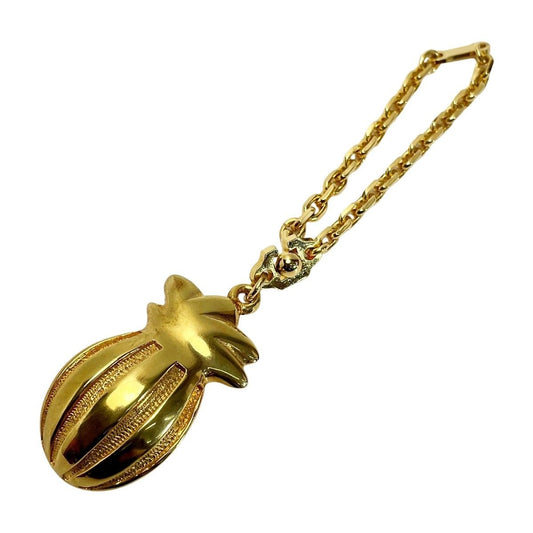 Celine Plated Pineapple Gold Accessory Chain Charm Bag Box