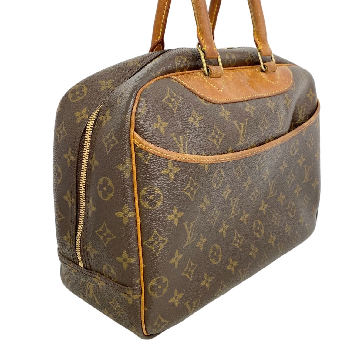 Louis Vuitton Handbag Monogram Deauville Brown — view 2