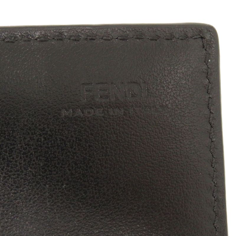 Fendi By The Way Continental 8m2051 Leather Black Long Wallet Black 2043 Fendi