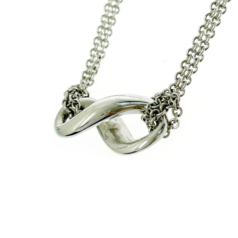 Tiffany & Co Silver Infinity Necklace 7.5g 925 Engraved 390273 Necklace