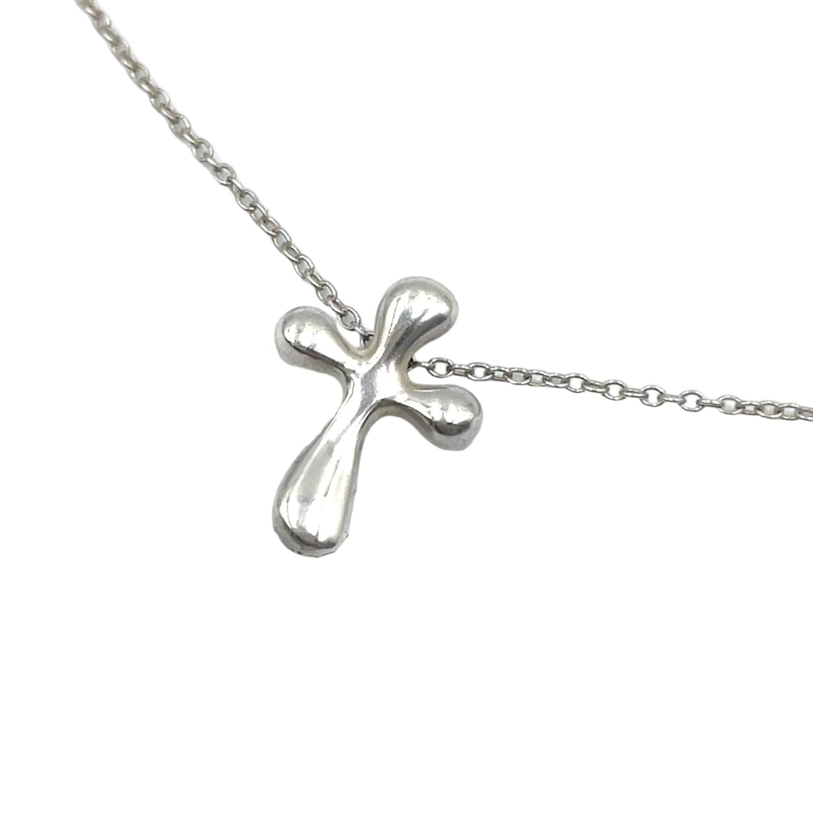 Tiffany & Co Small Cross Silver Necklace