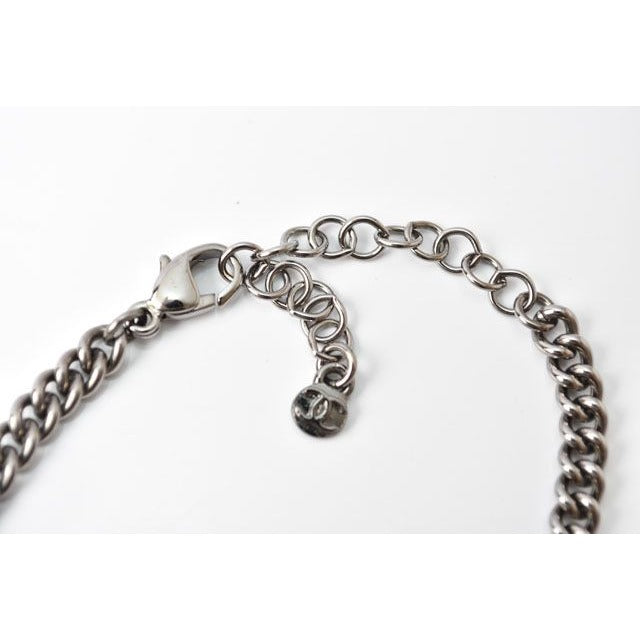 Chanel CC Marked Rhinestone Pearl Black White Silver — view 5