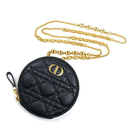 Christian Dior Caro Pouch Shoulder Bag Black S5092 Uwhc 900 U