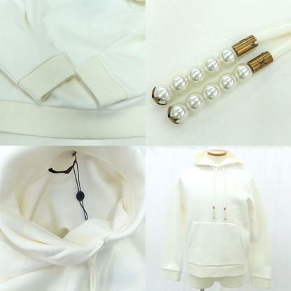 Louis Vuitton Embroidered Jersey Hoodie 1afjh0 White Cotton S Resin