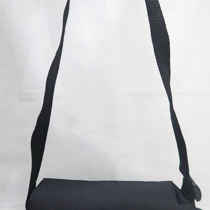 Balenciaga Monaco Flap Messenger Nylon Shoulder Bag Black
