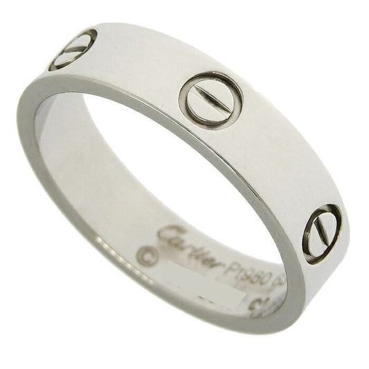 Cartier Love Ring Pt950 Platinum #63 Equivalent To Size 23 Rings Accessories