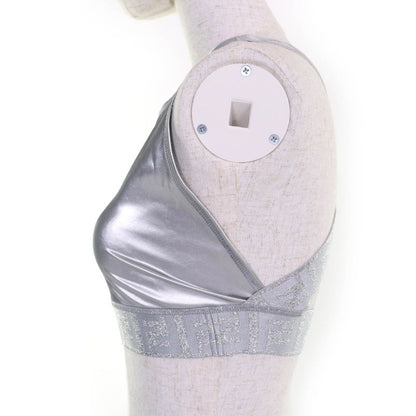 Fendi Faf119 Zucca Pattern FF Logo Tank Top Silver 40 Genuine