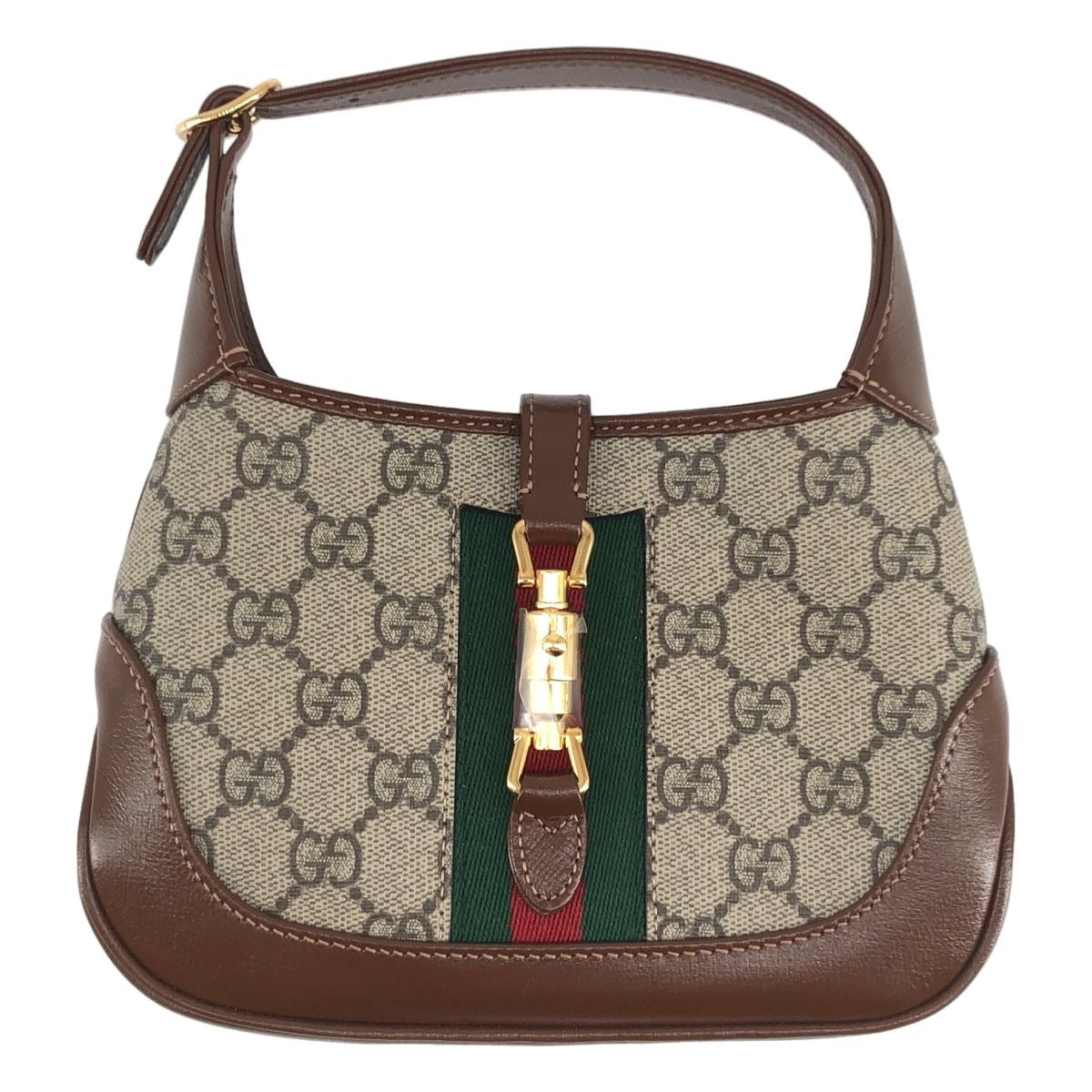 Gucci Jackie GG Supreme Handbag Beige Brown