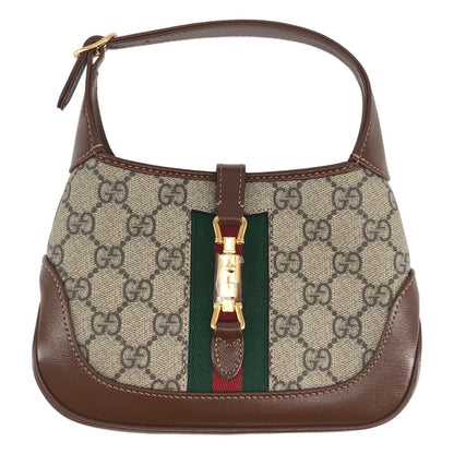 Gucci Jackie GG Supreme Handbag Beige Brown