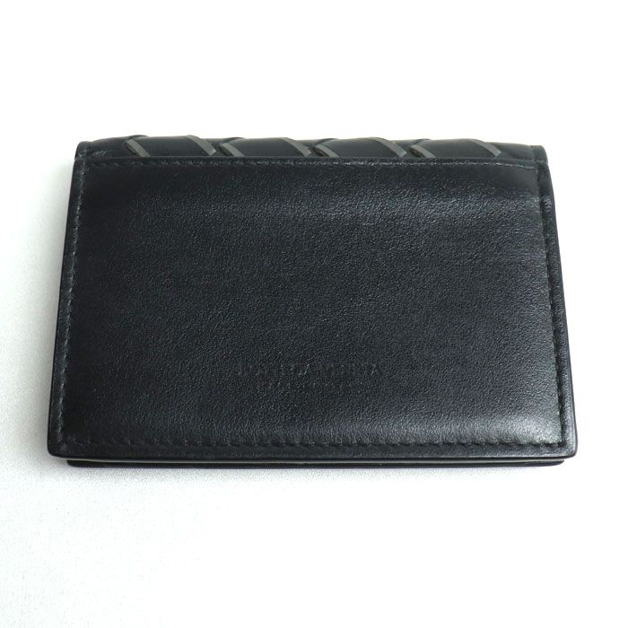 Bottega Veneta Bottega Veneta Intrecciato Business Card Case Card Case Black/lig