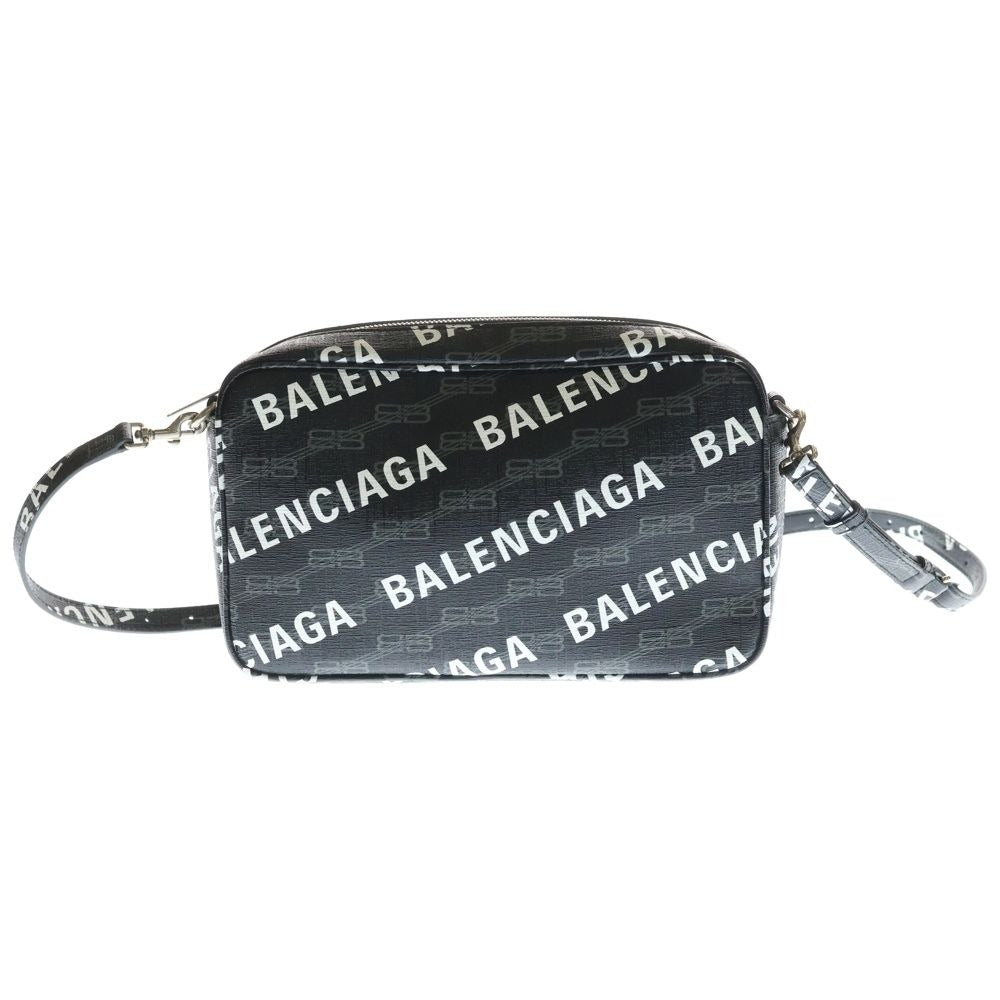 Balenciaga Signature Camera Bag Mini Black Leather Silver