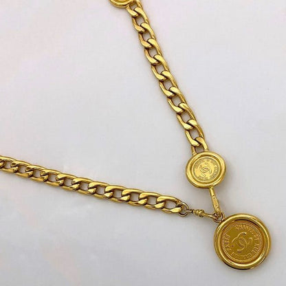 Chanel Chain Belt Gold Excellent Condition Coco Mark GP Preowned