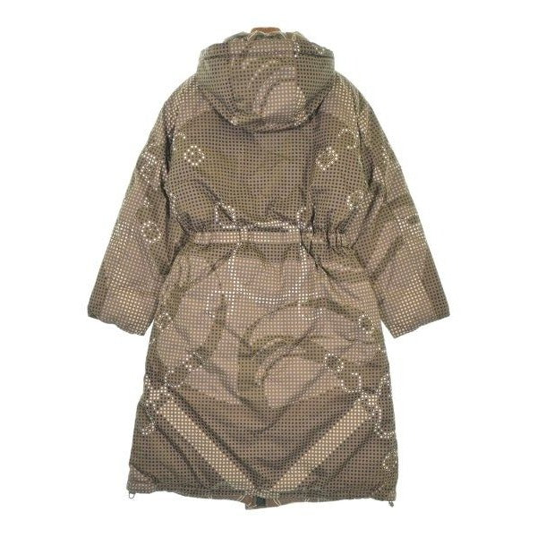 Hermes Down Coat Polyester Brown — view 2