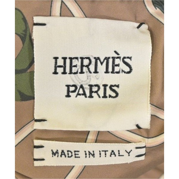 Hermes Down Coat Polyester Brown — view 5