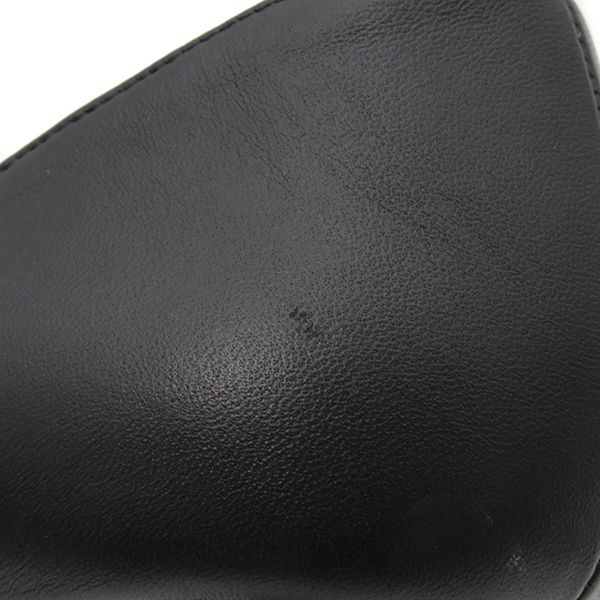 Chanel Pumps Coco Mark Matelasse Heels Leather Black 38c Black G40154 [box