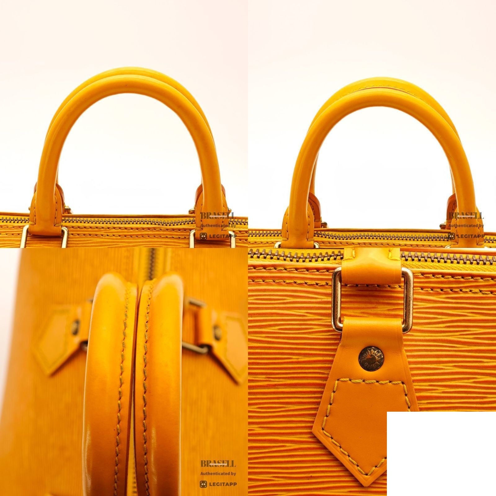 Louis Vuitton Epi Speedy 25 Bag Handbag Tassili Yellow — view 8