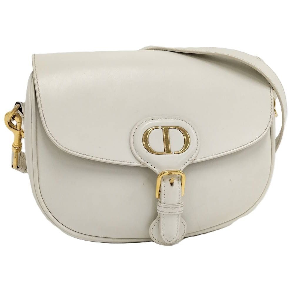 Dior Bobi Shoulder Bag Cdlogo Leather White
