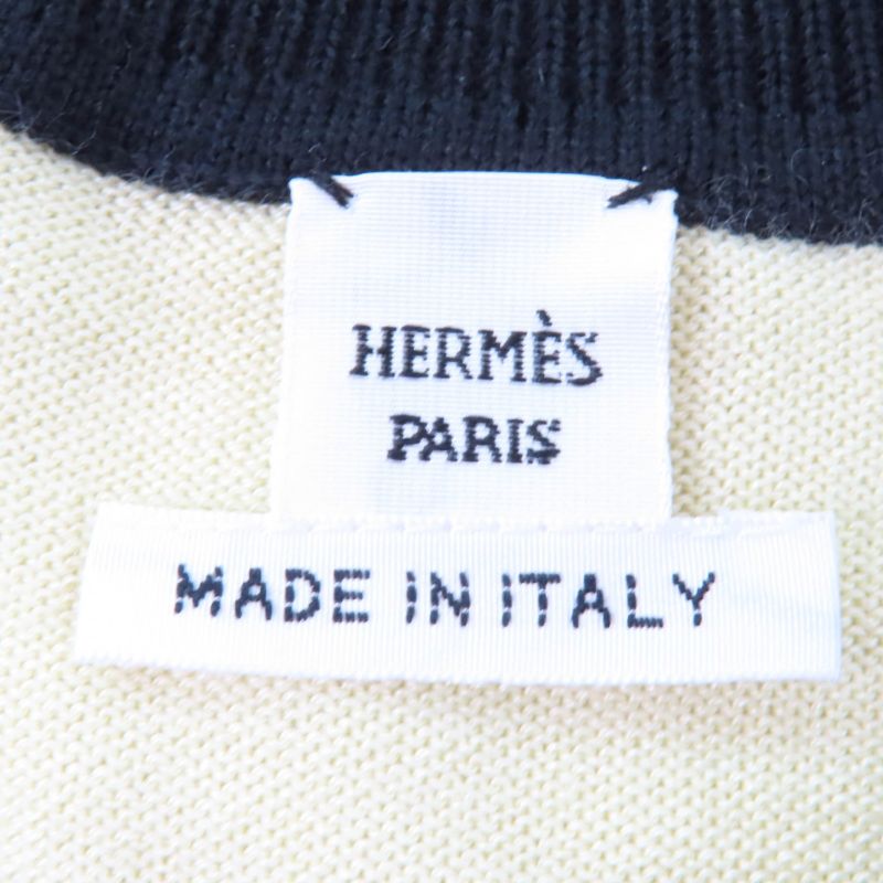 Hermes 22AW 2h2703d8 Harnais DE COUR Court Harness Cashmere Silk Serie Buttons