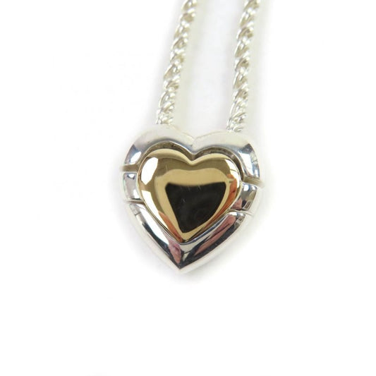 Tiffany & Co 925 750 Heart Puzzle Necklace Pendant Silver