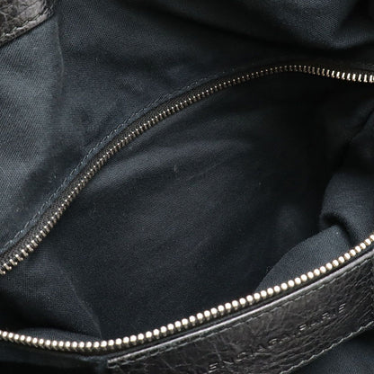 Balenciaga Tote Bag 2WAY Shoulder Bag Leather Black With Silver Hardware 298978