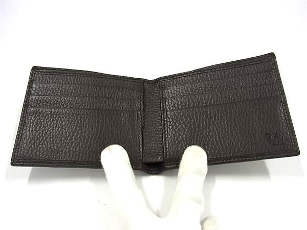 Gucci 260987 GG Canvas And Leather Bifold Wallet Billfold Coin Purse